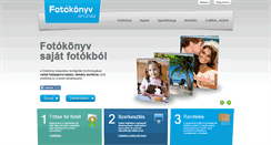 Desktop Screenshot of fotokonyv-aruhaz.hu